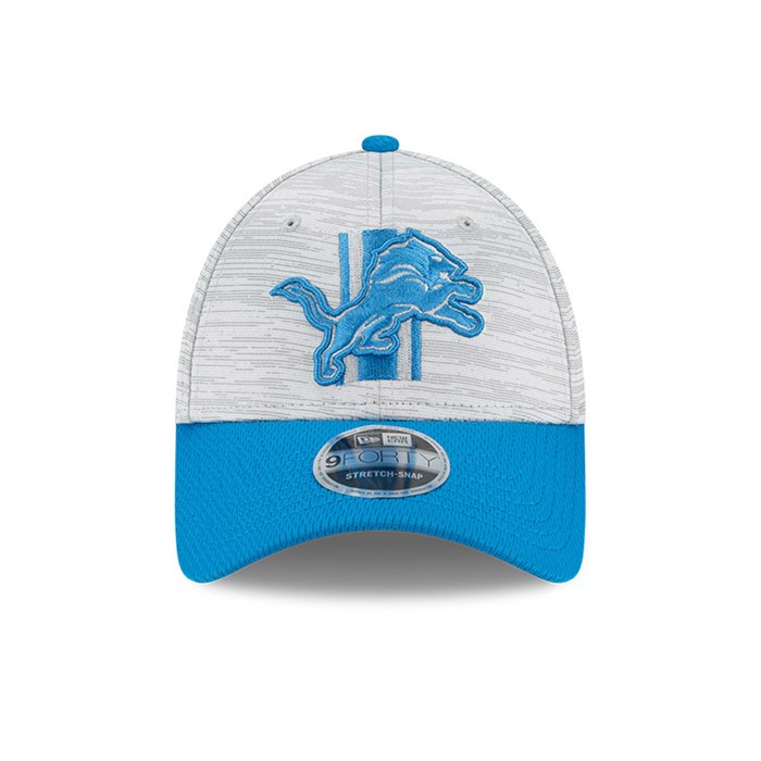 Detroit Lions NFL Training 9FORTY Stretch Snap Lippis Sininen - New Era Lippikset Myynti FI-325846